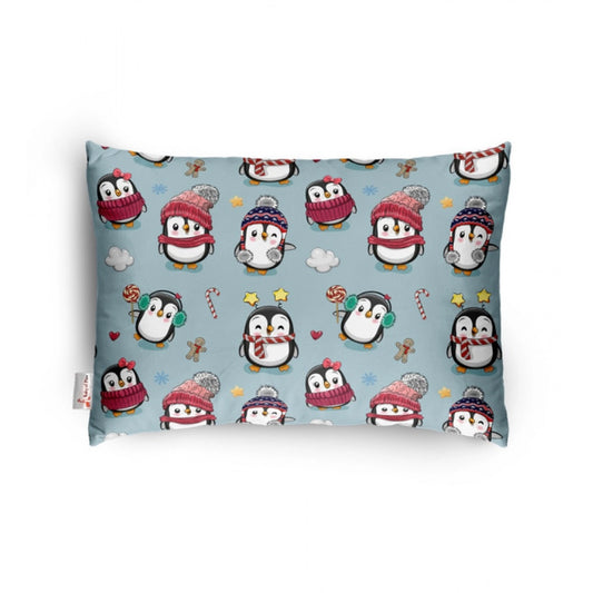 Soft Plush Printed Baby Infant Pillow for Kids Age 1 To 5 Years (Grey)