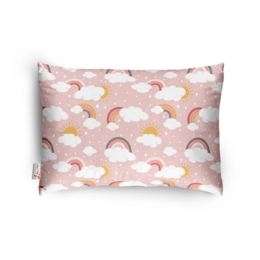 Soft Plush Printed Baby Infant Pillow for Kids Age 1 To 5 Years (Pink)